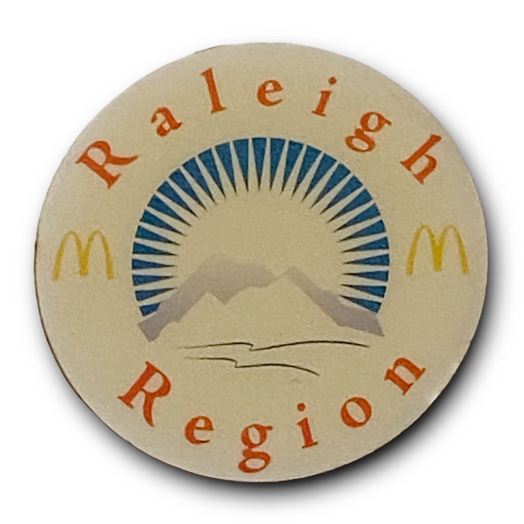 Mcdonald’s Pin Raleigh Region Y2k Smokey Mountains Range Metal Lapel Pin